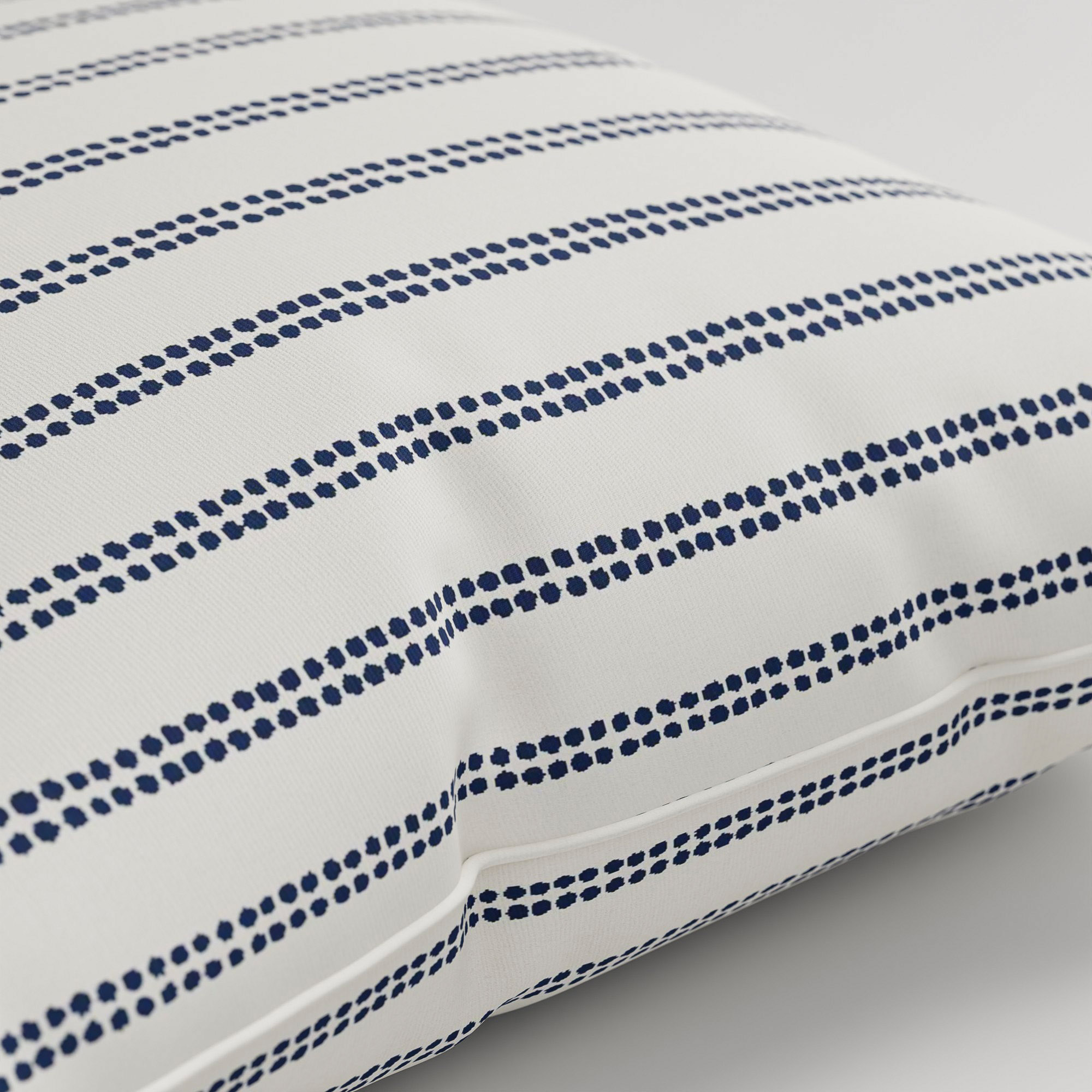 Laura Ashley Candy Stripe French Navy Cushion - Image 3