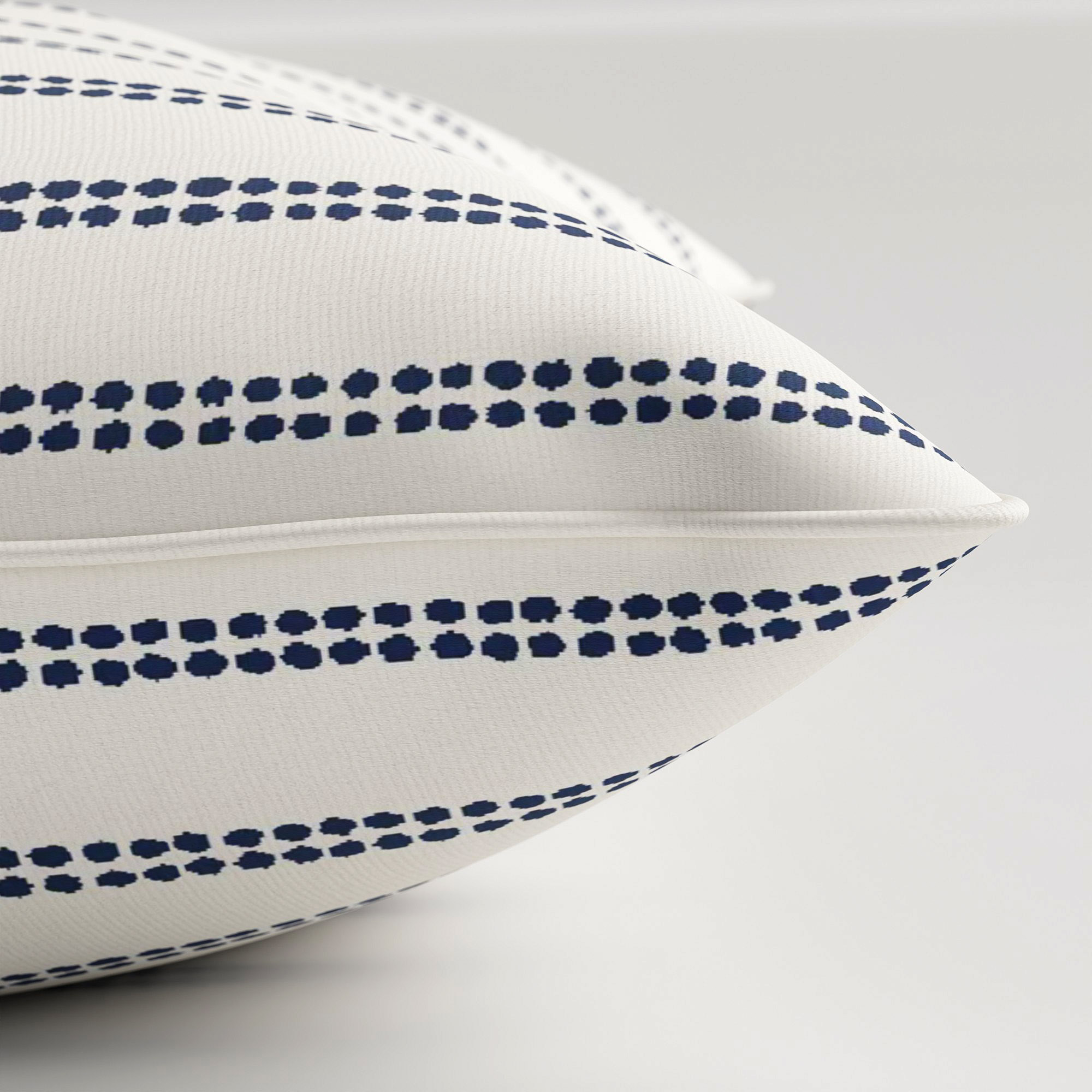 Laura Ashley Candy Stripe French Navy Cushion - Image 4