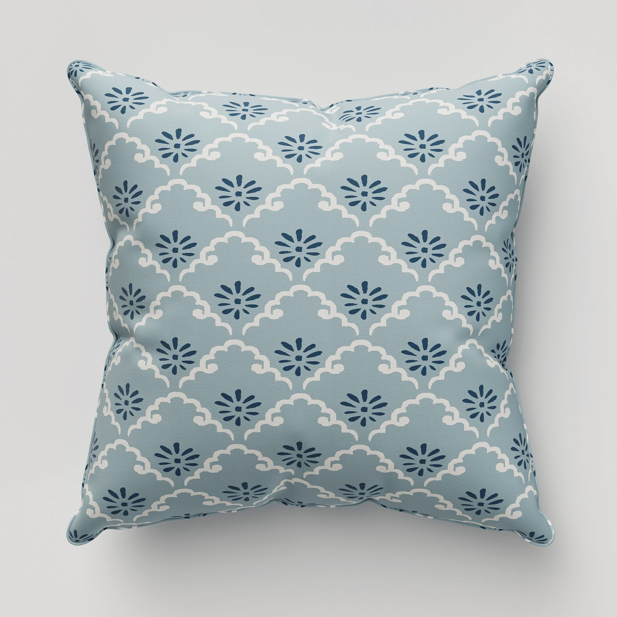 Laura Ashley Coralie Pale Seaspray Cushion - Image 2