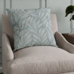Laura Ashley Coulderton Leaves Dark Duck Egg Cushion