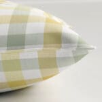 Laura Ashley Cove Check Ochre Cushion