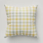 Laura Ashley Cove Check Ochre Cushion