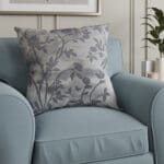 Laura Ashley Eglantine Silhouette Woven Dove Cushion