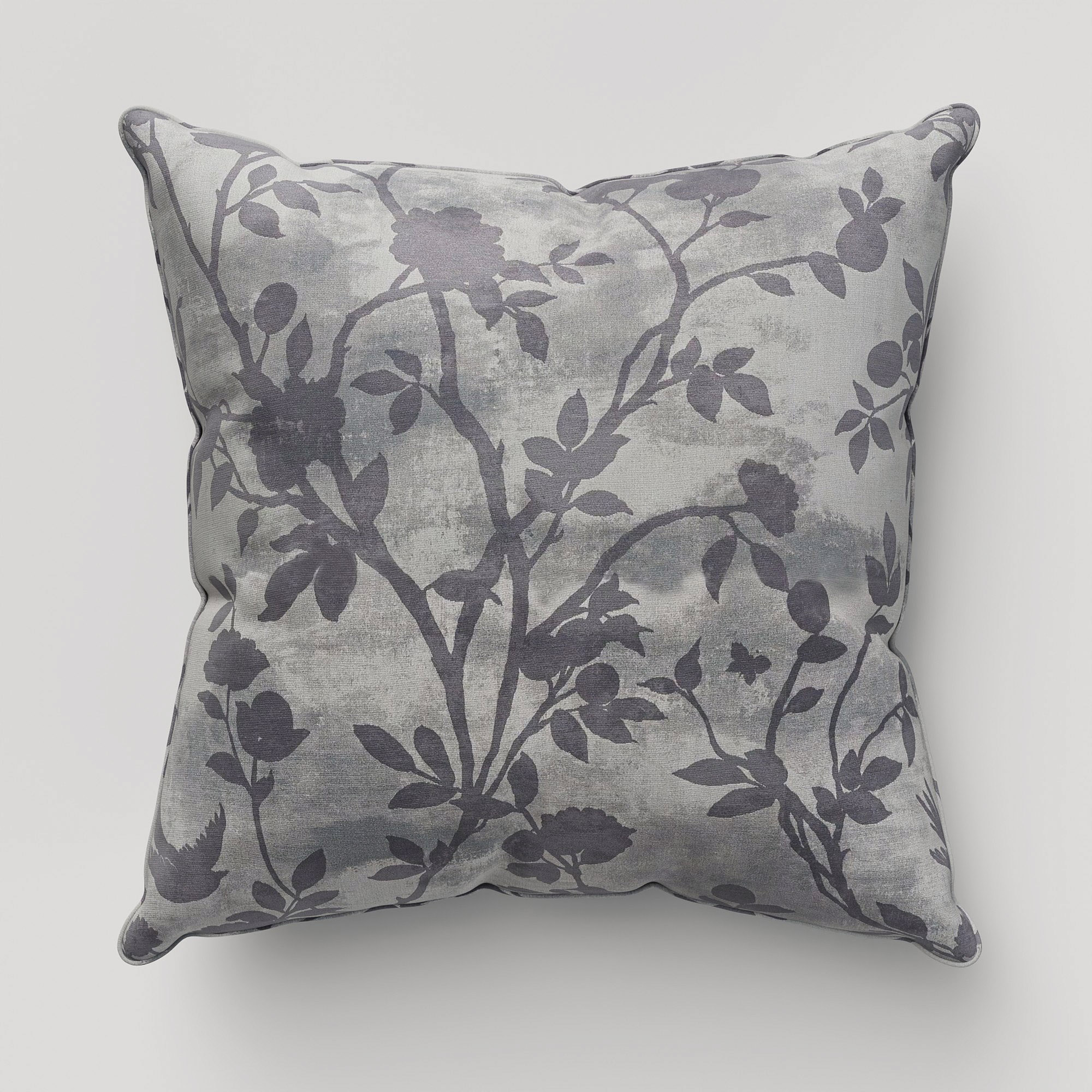 Laura Ashley Eglantine Silhouette Woven Dove Cushion - Image 2