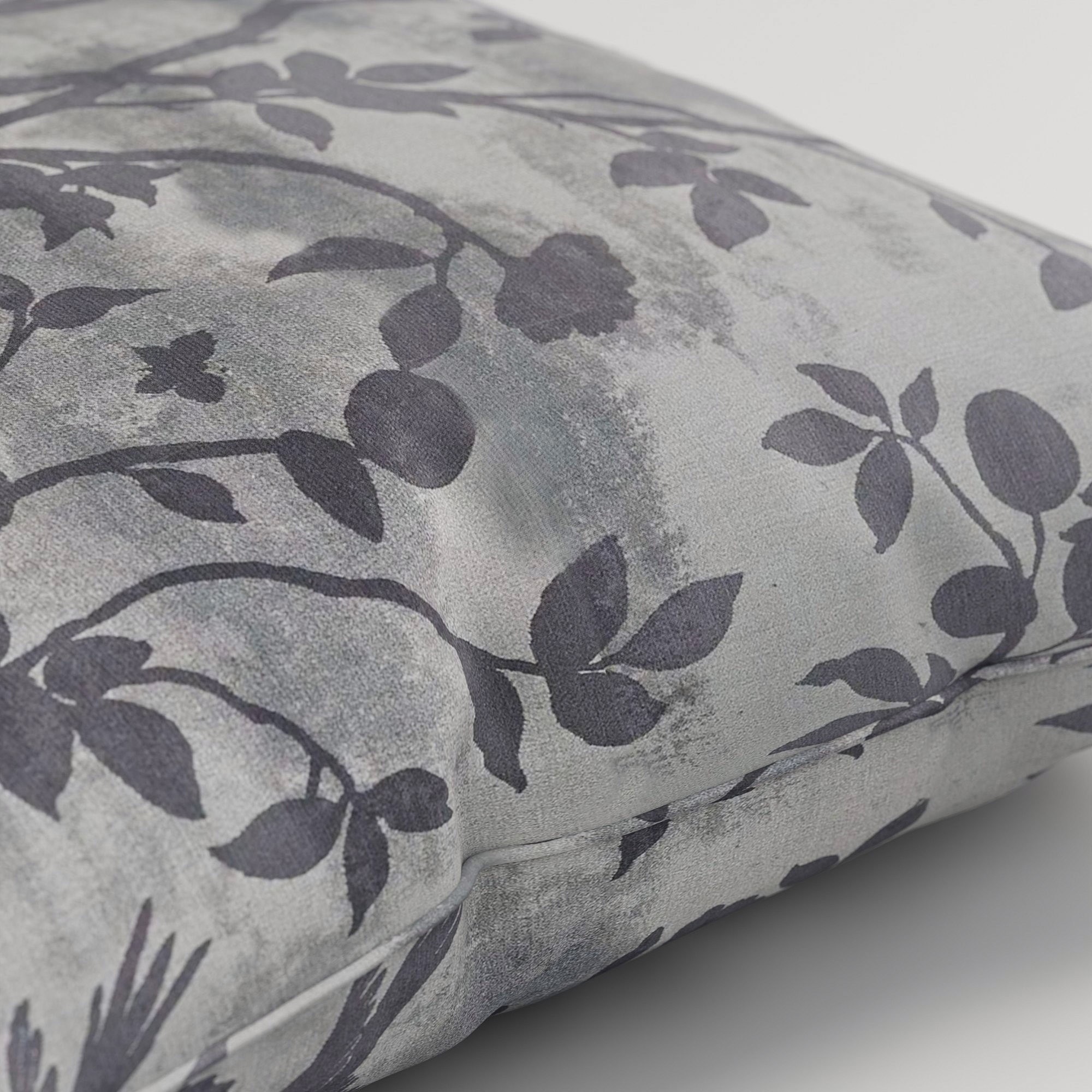 Laura Ashley Eglantine Silhouette Woven Dove Cushion - Image 3