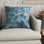 Laura Ashley Eglantine Silhouette Woven Seaspray Cushion