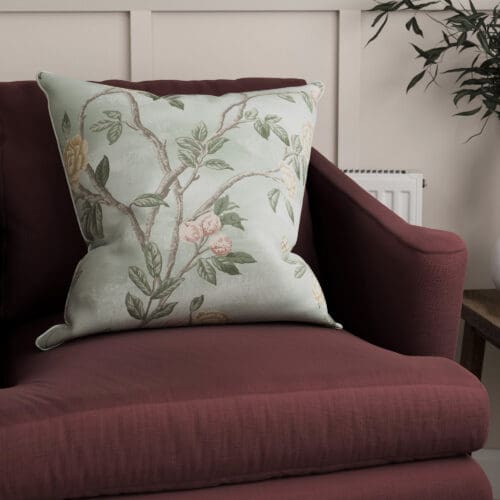 Laura Ashley Eglantine Smoke Green Cushion