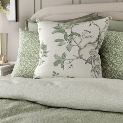 Laura Ashley Elderwood Fern Green Cushion