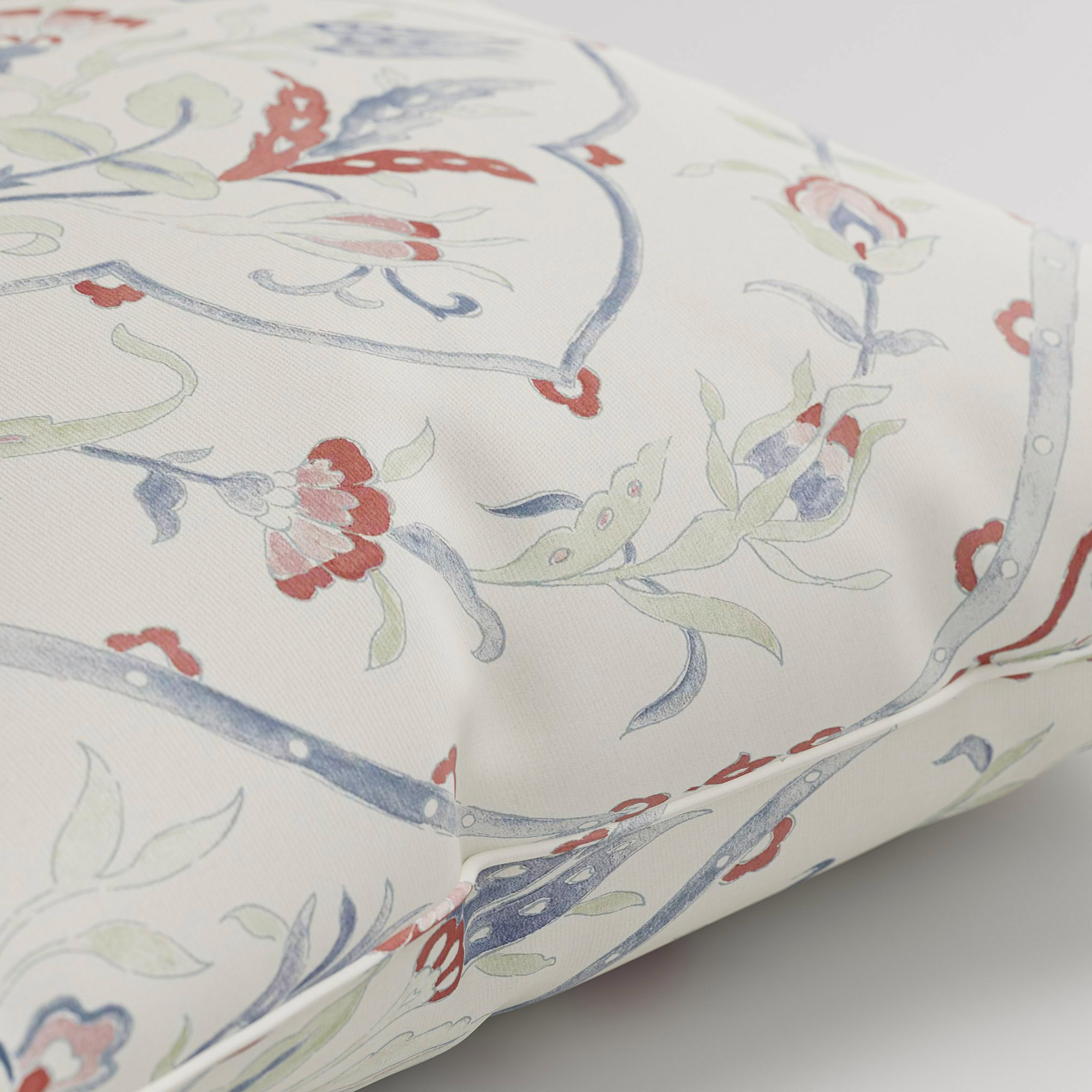Laura Ashley Foscot Damask Crimson Red Cushion - Image 3