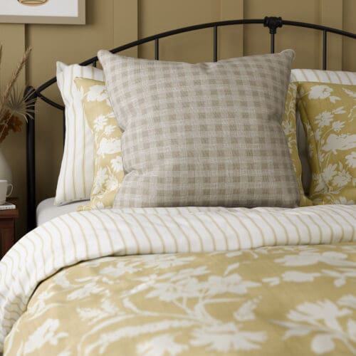 Laura Ashley Gingham Almond Cushion