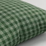 Laura Ashley Gingham Bottle Green Cushion