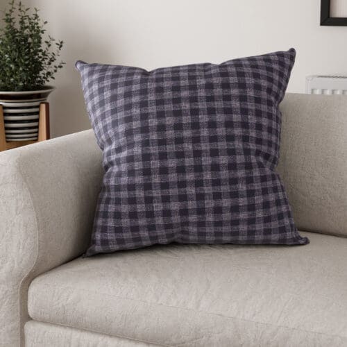 Laura Ashley Gingham French Navy Cushion