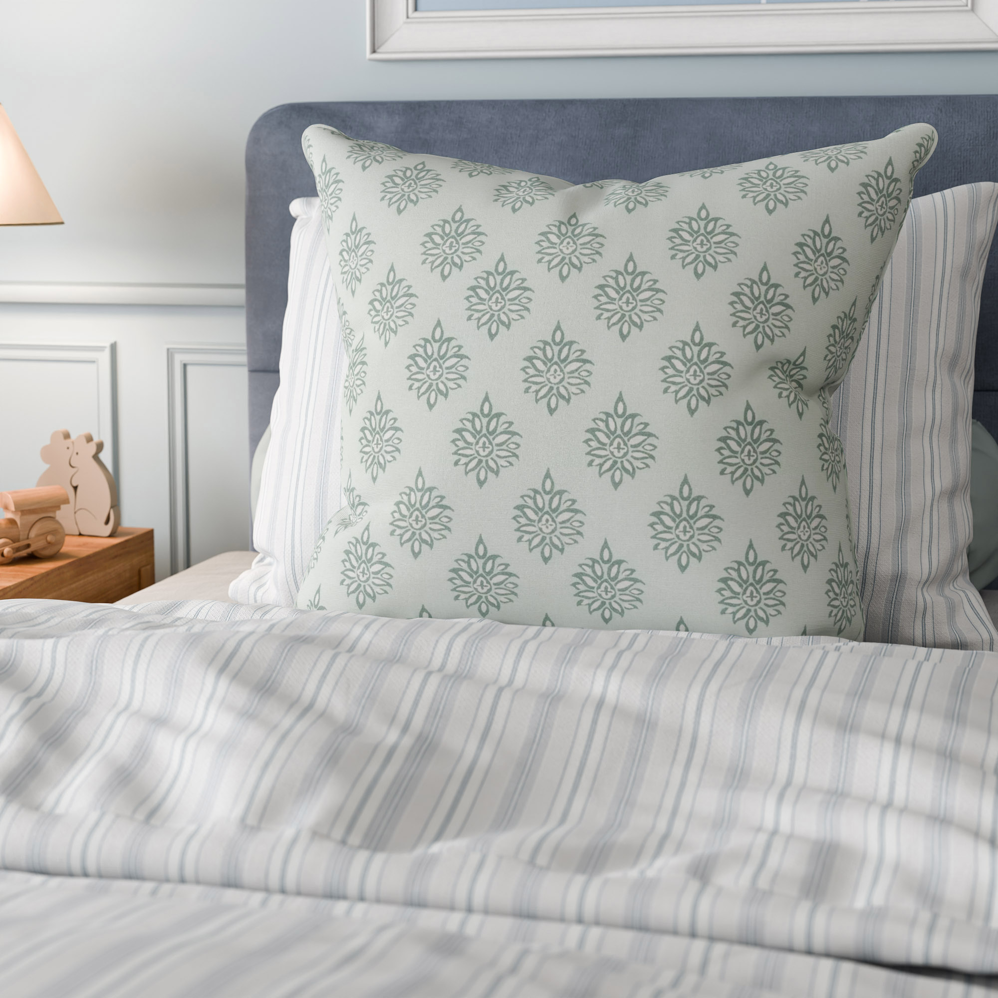 Laura Ashley Gower Eucalyptus Cushion