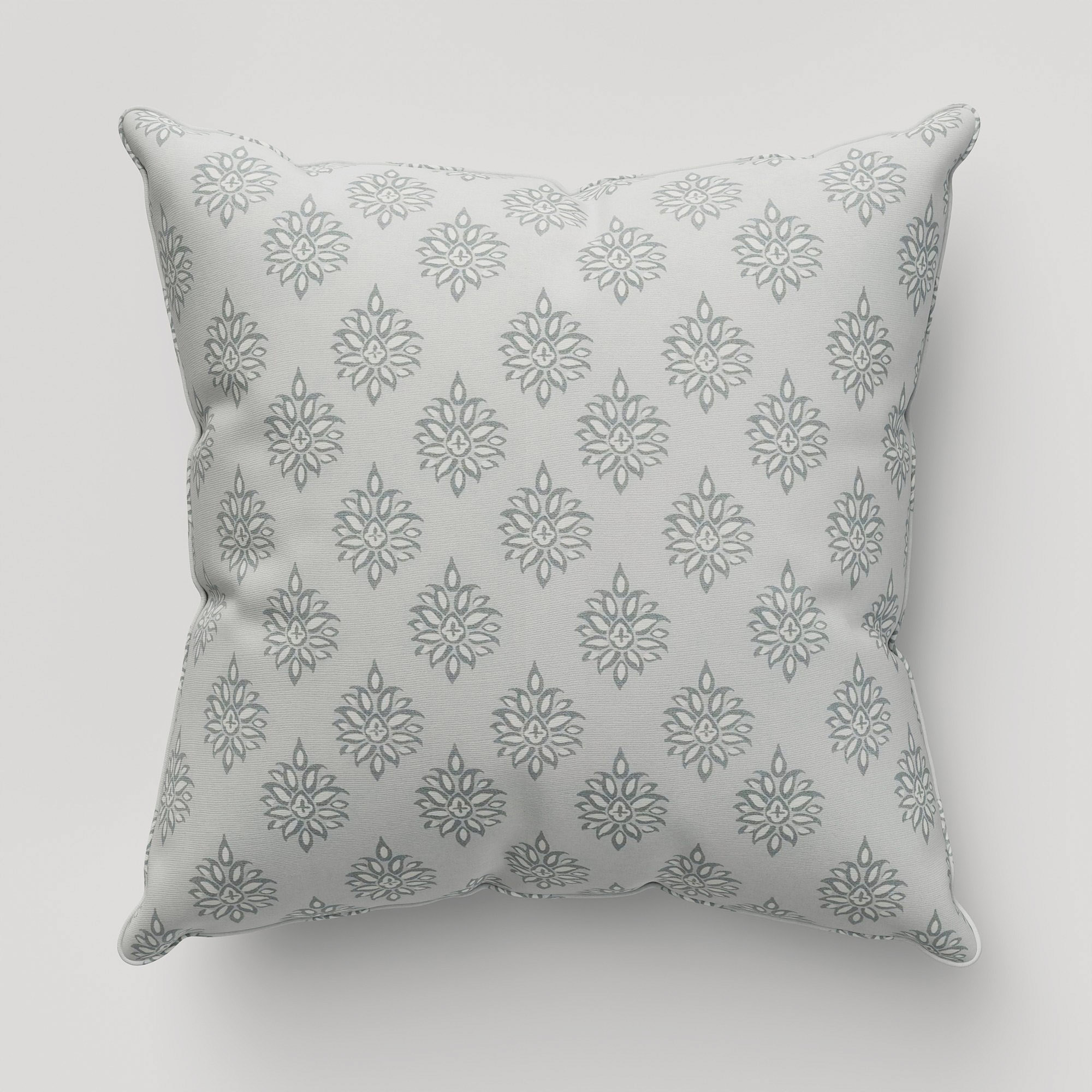 Laura Ashley Gower Slate White Cushion - Image 2