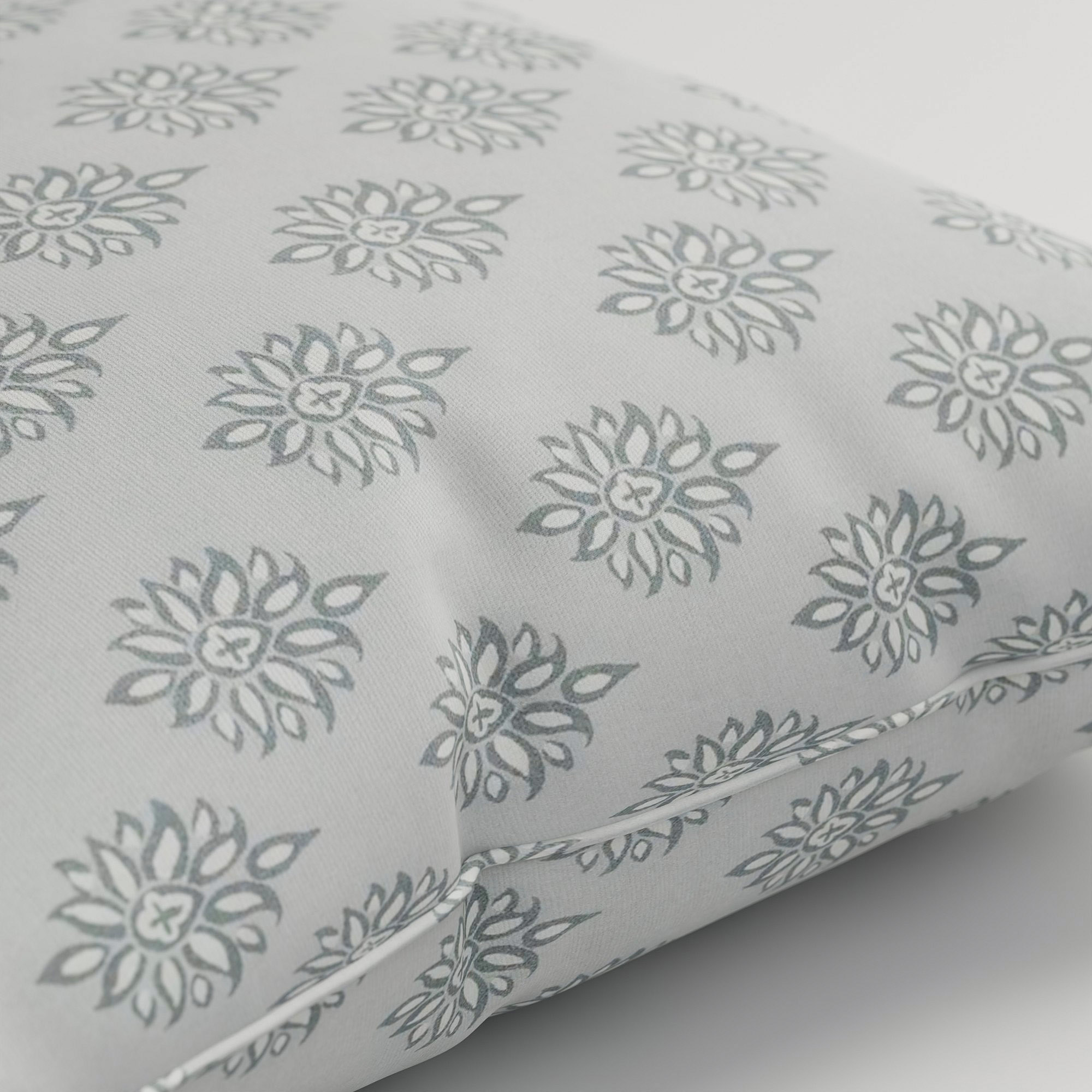 Laura Ashley Gower Slate White Cushion - Image 3