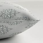 Laura Ashley Gower Slate White Cushion