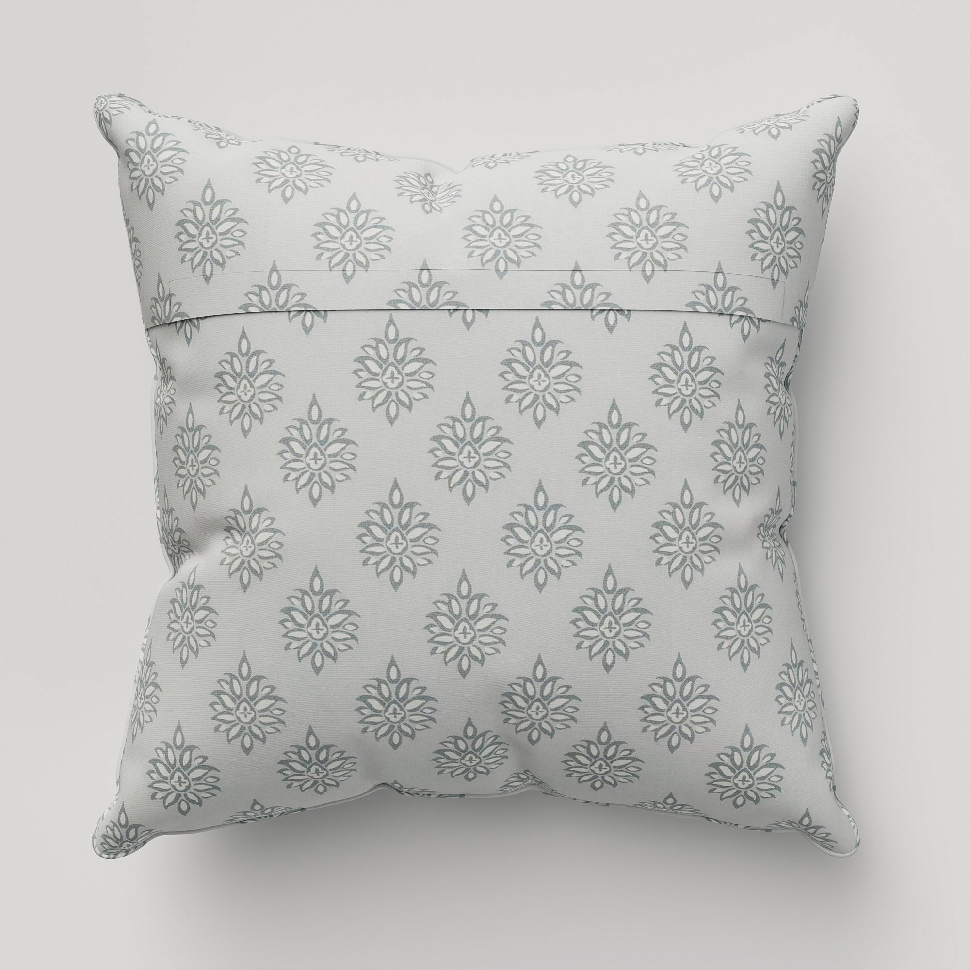 Laura Ashley Gower Slate White Cushion - Image 5