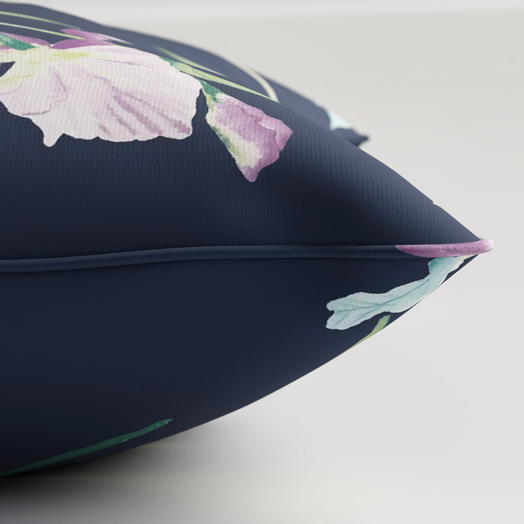 Laura Ashley Hawling Irises Midnight Navy Cushion - Image 4