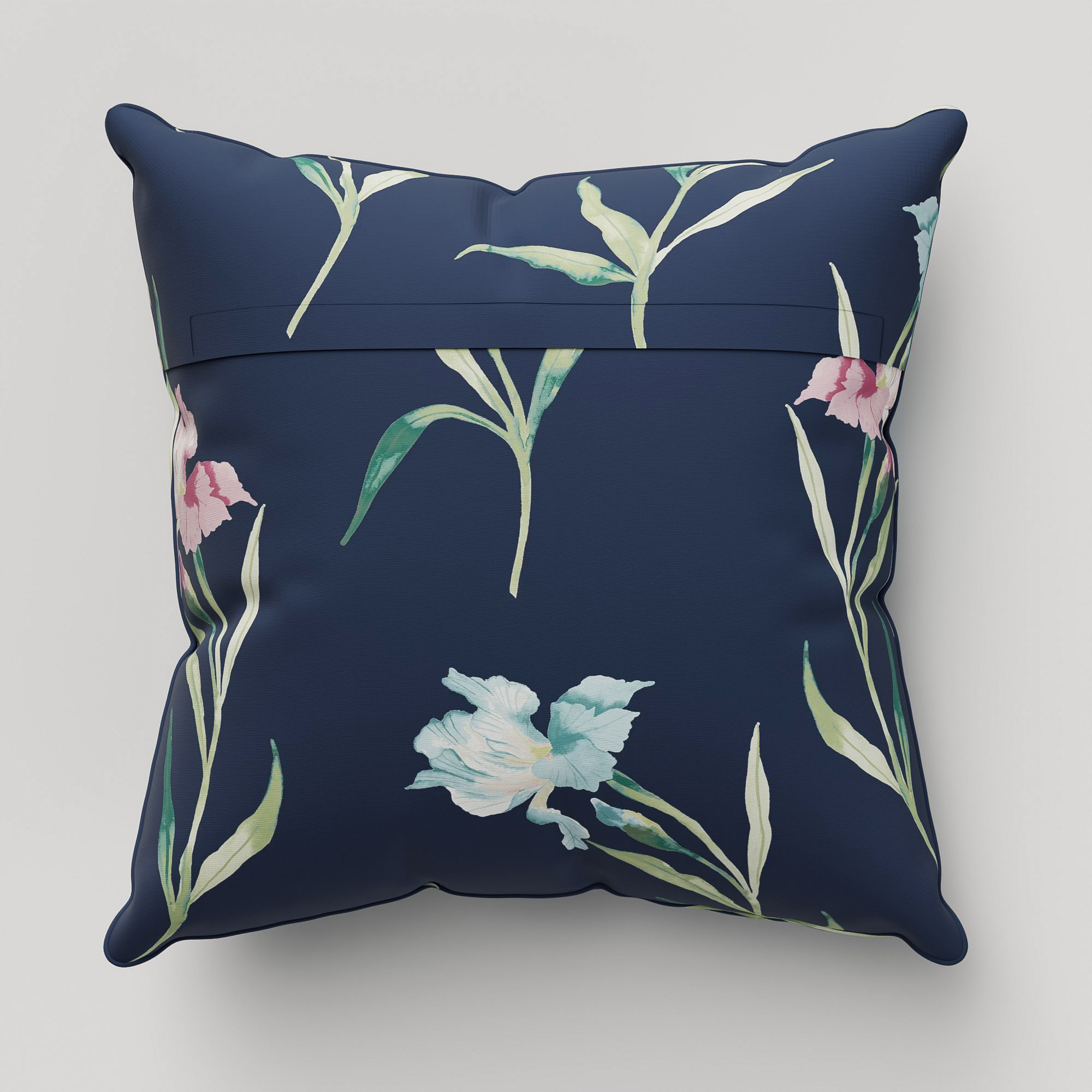 Laura Ashley Hawling Irises Midnight Navy Cushion - Image 5
