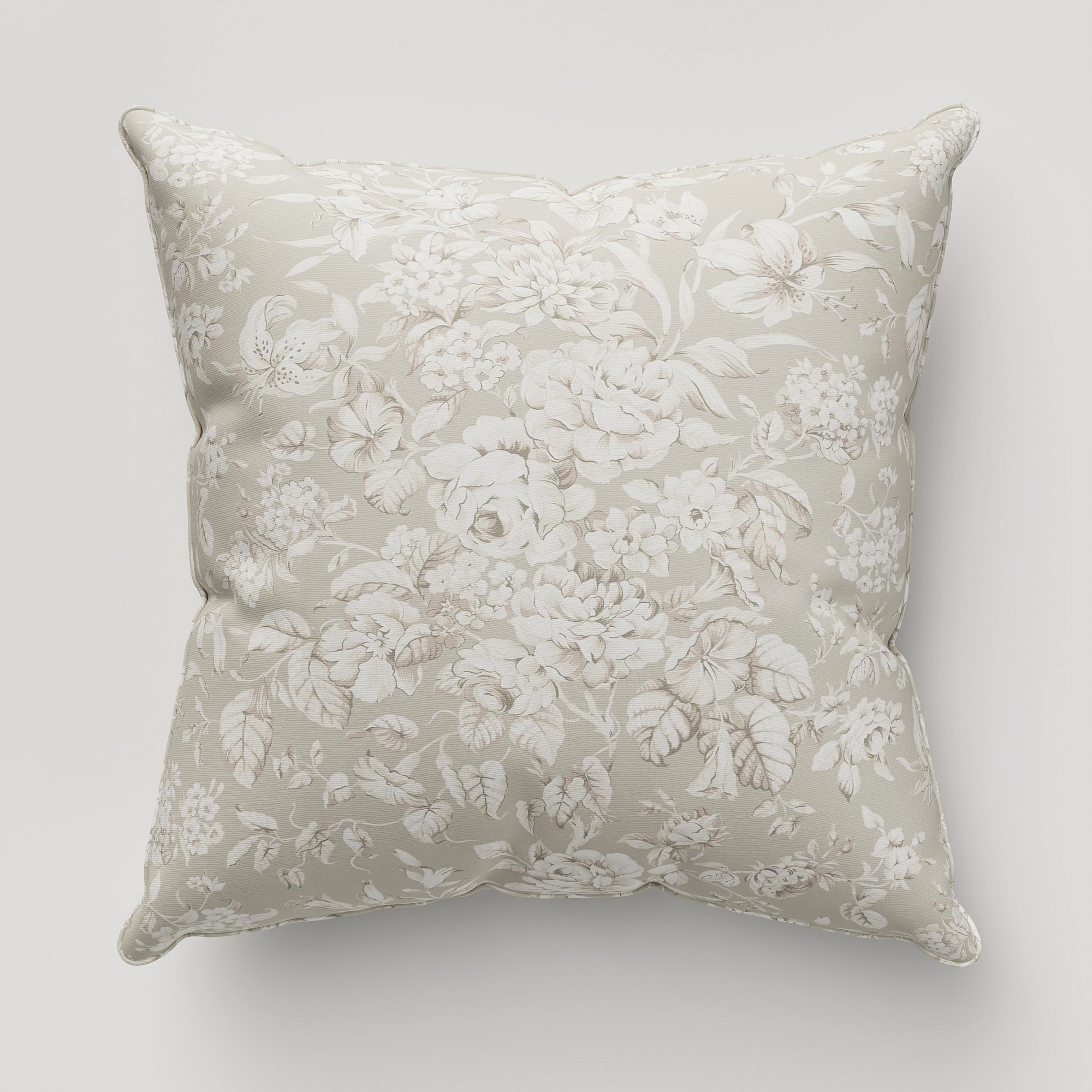 Laura Ashley Heledd Blooms Dove Grey Cushion - Image 2