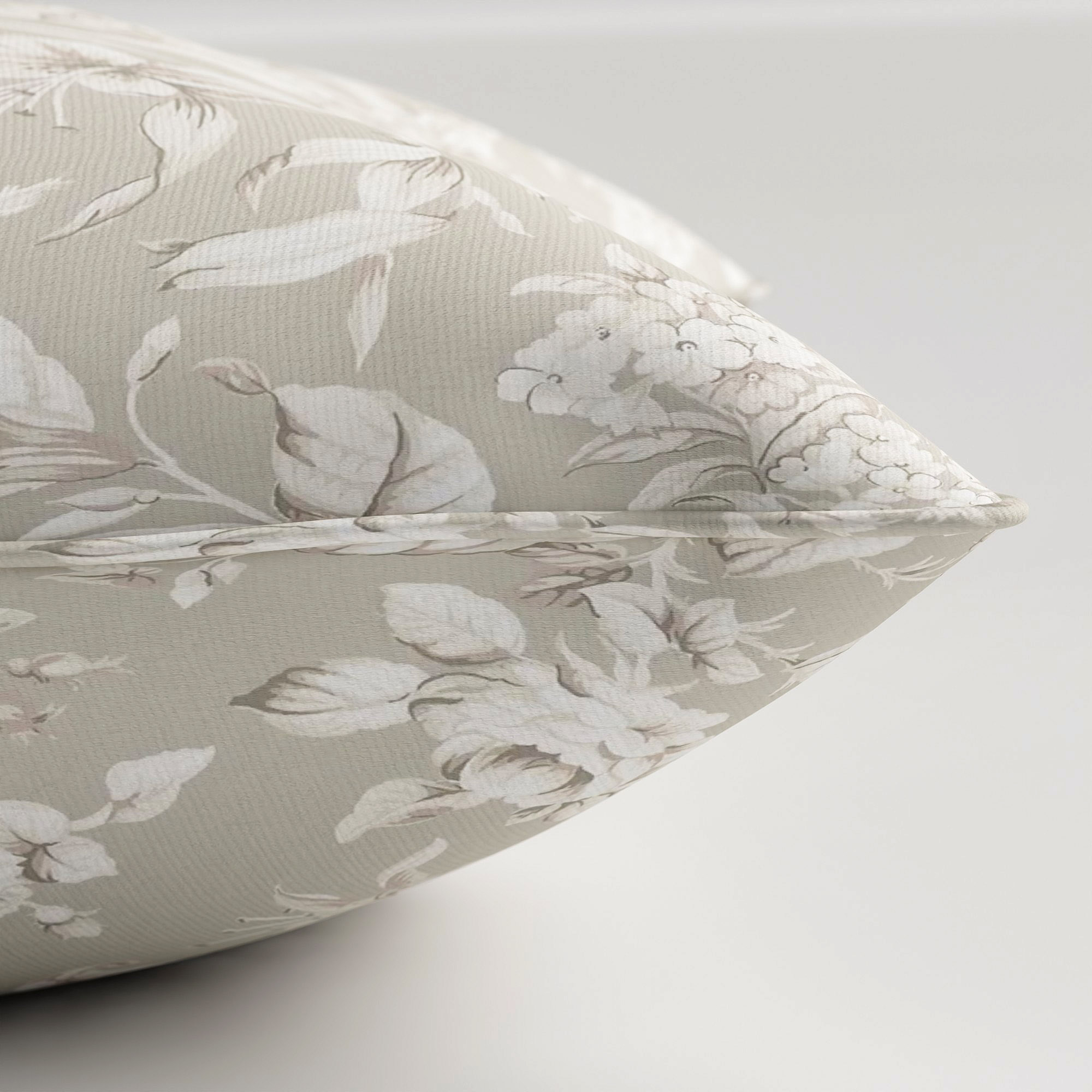 Laura Ashley Heledd Blooms Dove Grey Cushion - Image 4