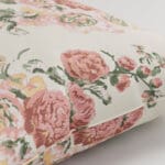 Laura Ashley Hollyhocks Coral Pink Cushion