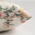 Laura Ashley Hollyhocks Coral Pink Cushion
