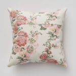 Laura Ashley Hollyhocks Coral Pink Cushion