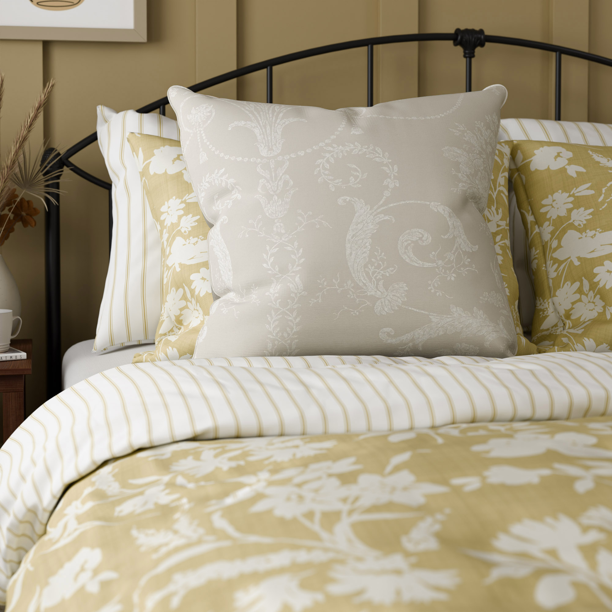 Laura Ashley Josette Dove Grey Cushion