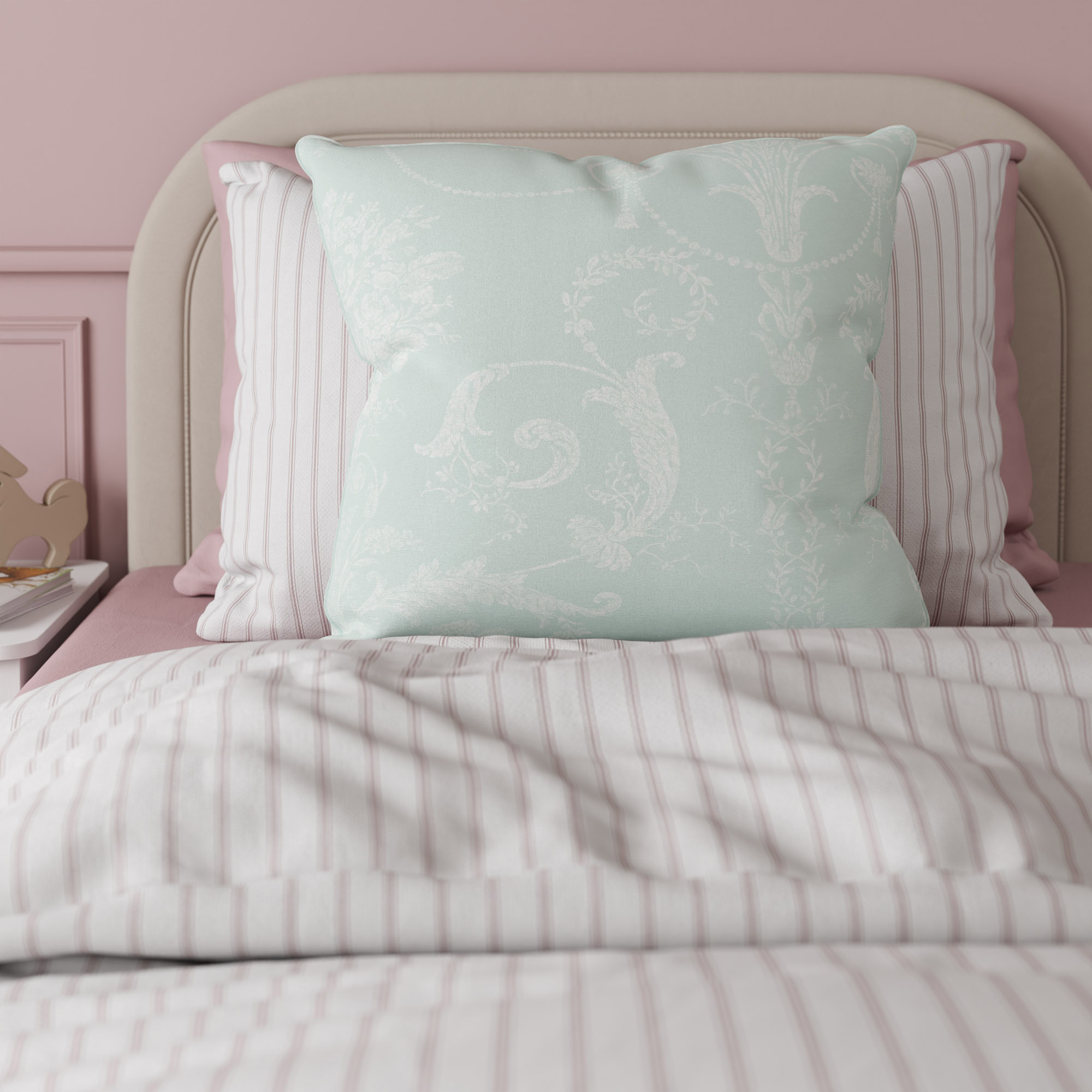 Laura Ashley Josette Duck Egg Cushion