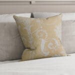 Laura Ashley Josette Woven Gold Cushion