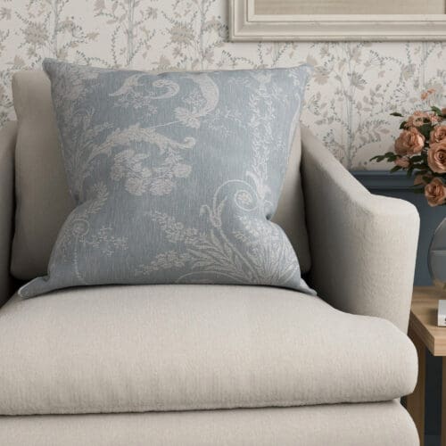 Laura Ashley Josette Woven Pale Seaspray Cushion