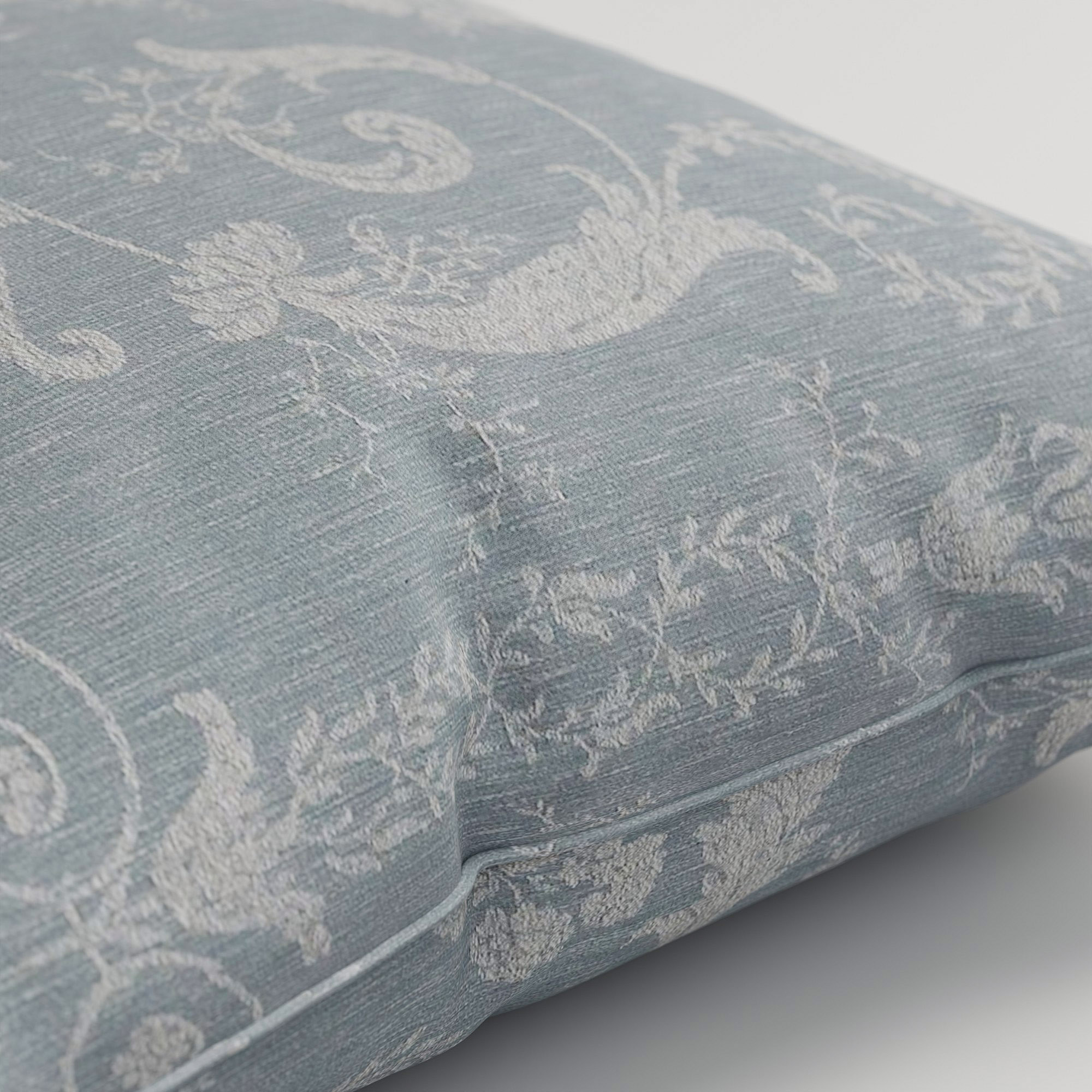 Laura Ashley Josette Woven Pale Seaspray Cushion - Image 3