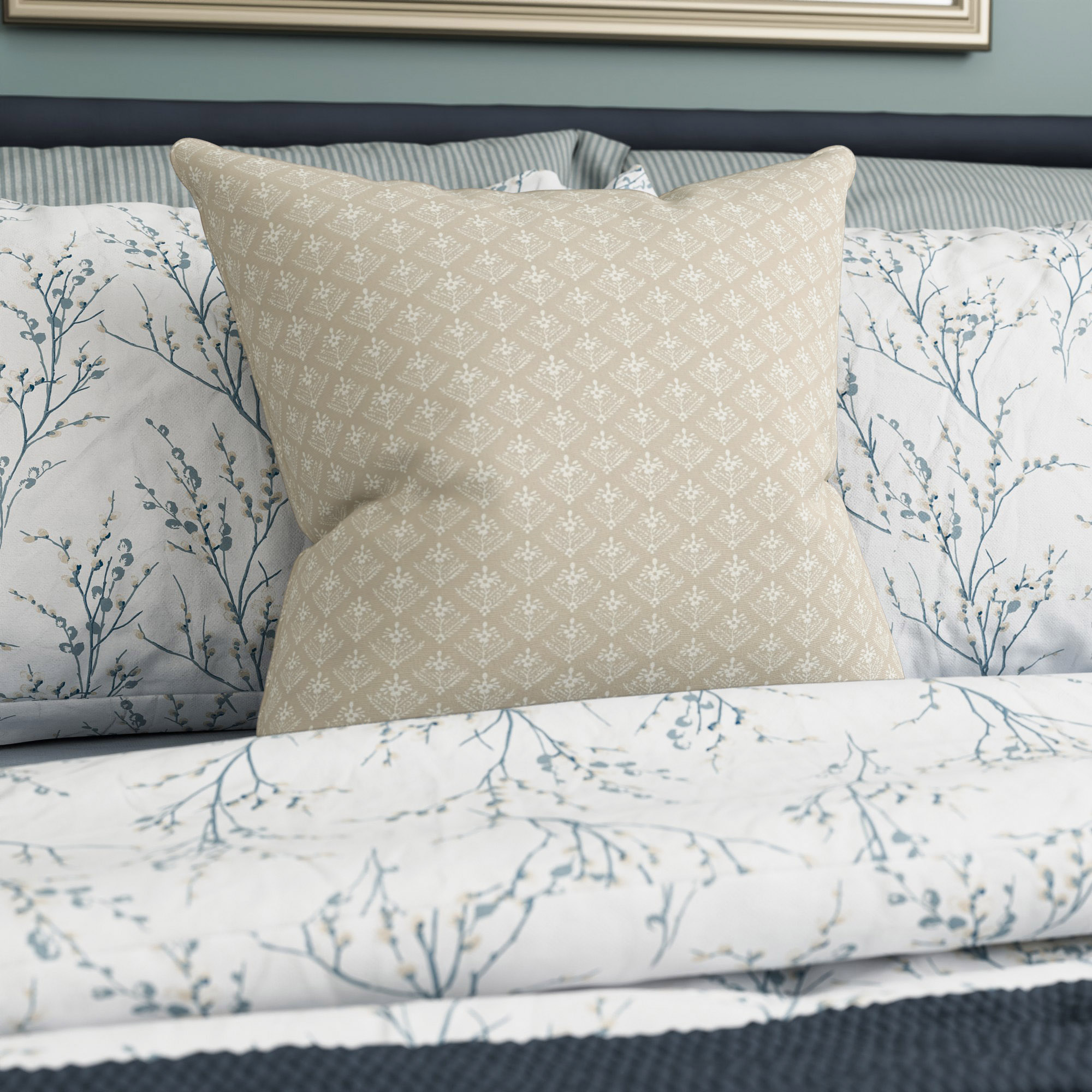 Laura Ashley Lady Fern Almond Cushion