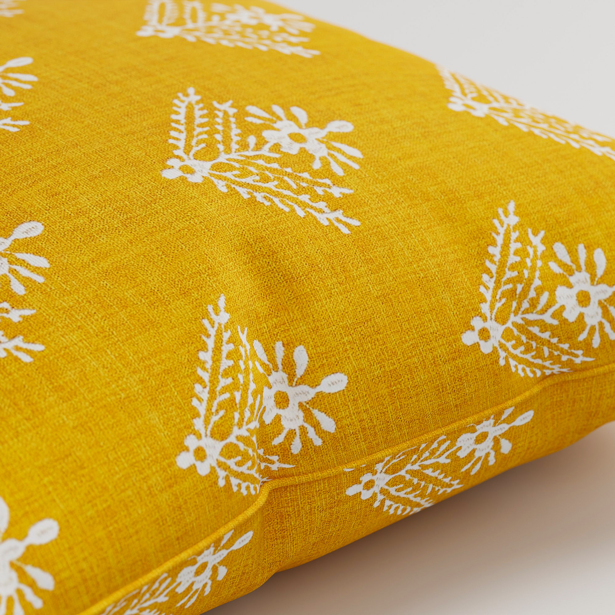 Laura Ashley Lady Fern Embroidery Dijon Cushion - Image 3