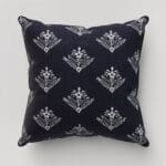 Laura Ashley Lady Fern Embroidery French Navy Cushion