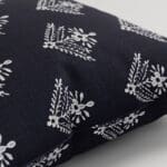 Laura Ashley Lady Fern Embroidery French Navy Cushion