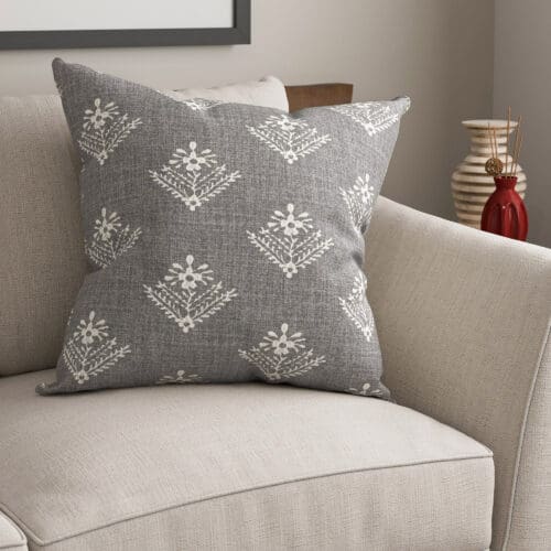 Laura Ashley Lady Fern Embroidery Steel Cushion