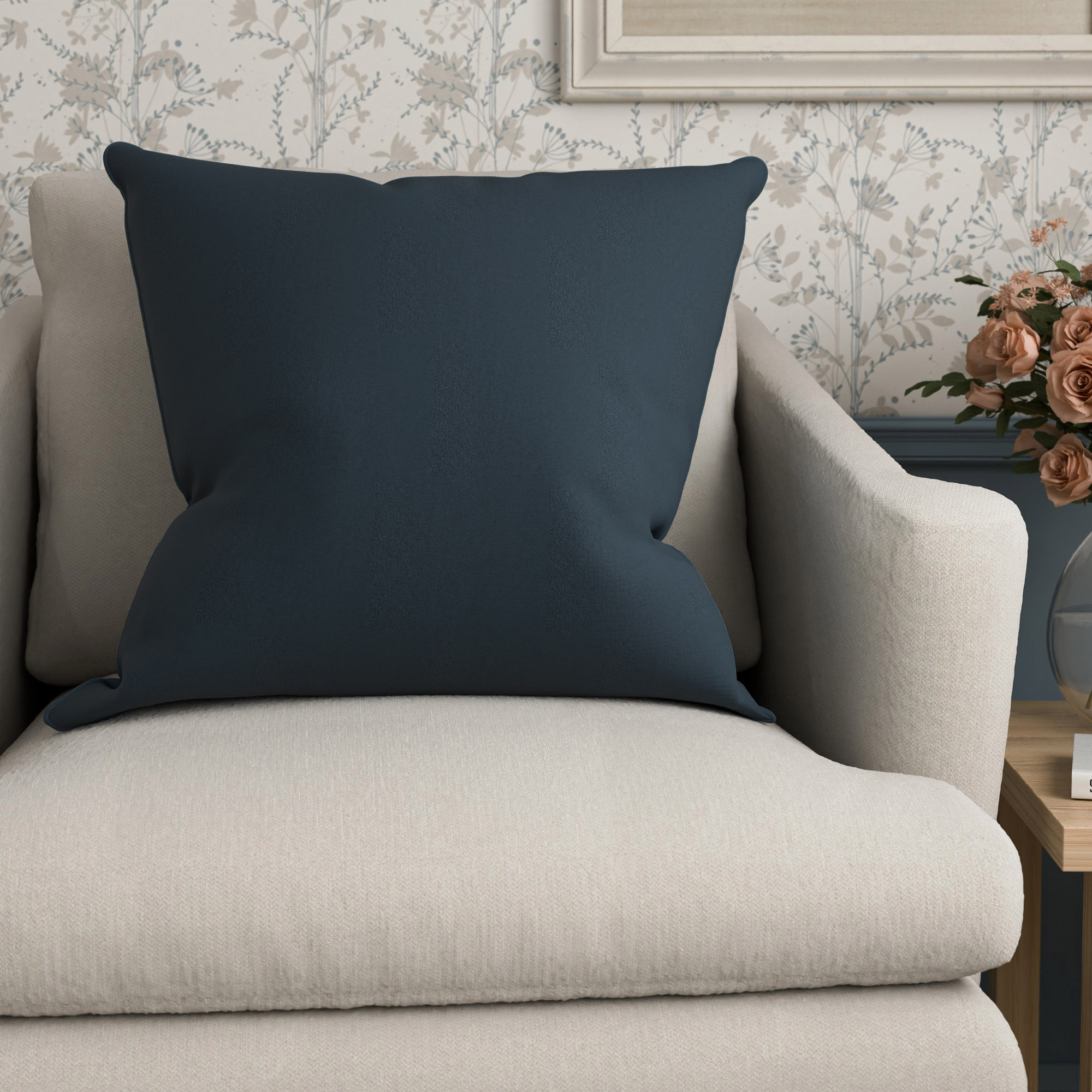 Laura Ashley Middleton Midnight Seaspray Cushion