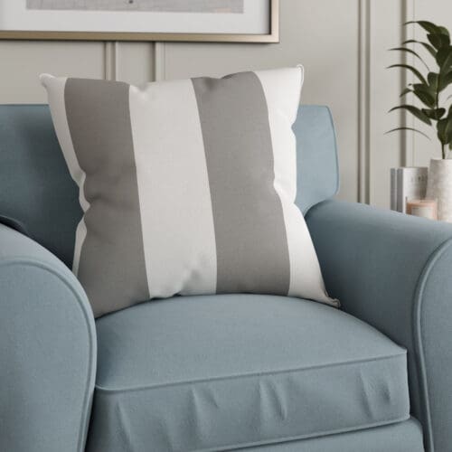 Laura Ashley Lille Stripe Steel Cushion