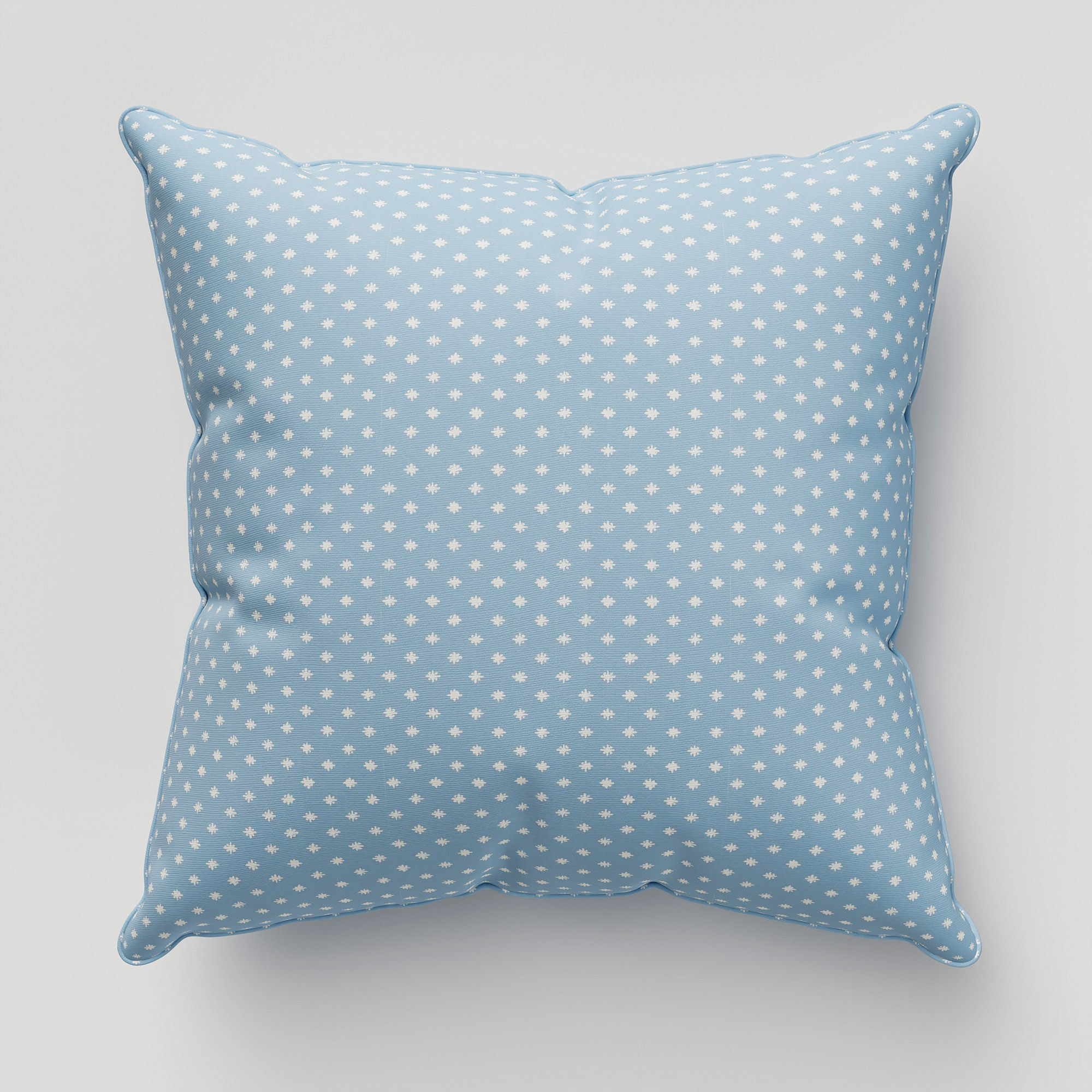 Laura Ashley Louise Star China Blue Cushion - Image 2