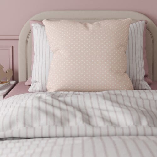Laura Ashley Louise Star Pink Cushion