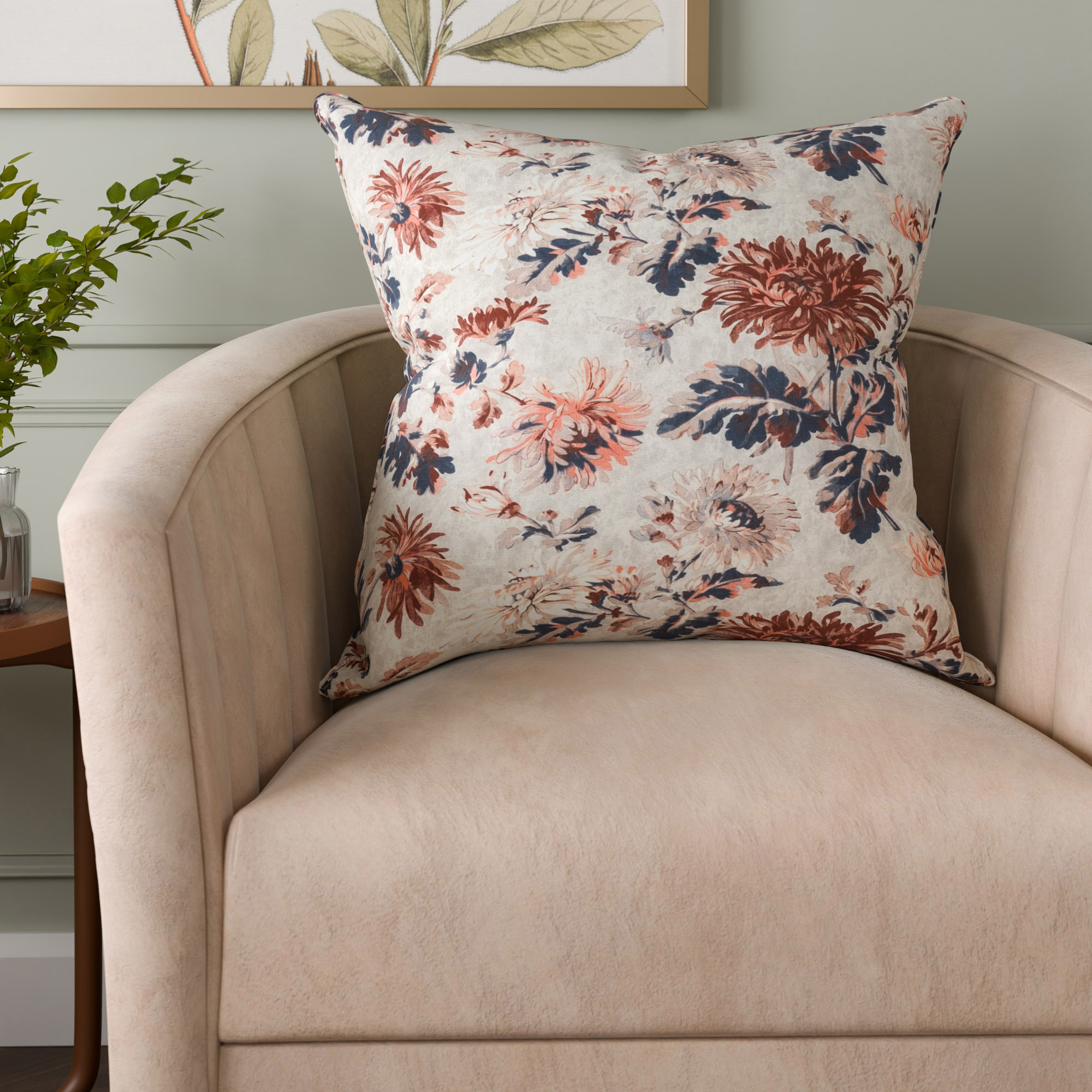Laura Ashley Maryam Cranberry Cushion