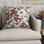 Laura Ashley Minera Crimson Cushion