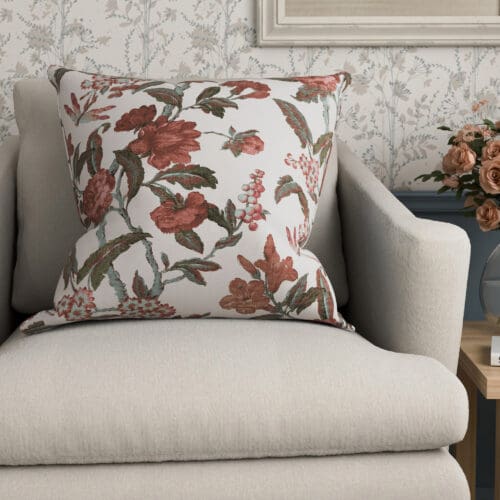Laura Ashley Minera Crimson Cushion