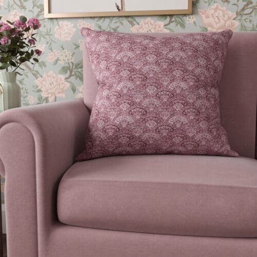 Laura Ashley Musica Print Dark Ruby Cushion