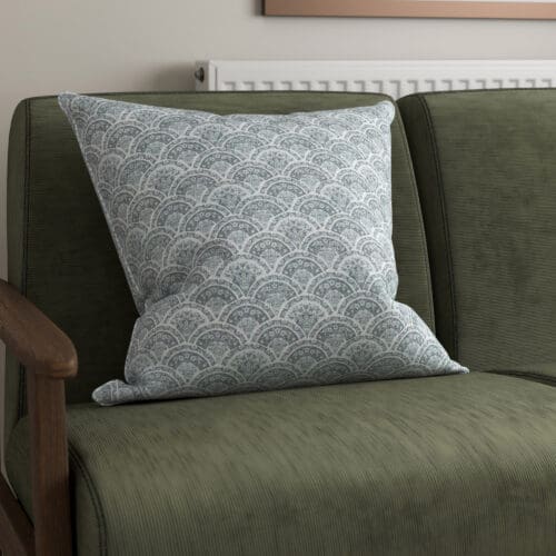 Laura Ashley Musica Print Steel Cushion