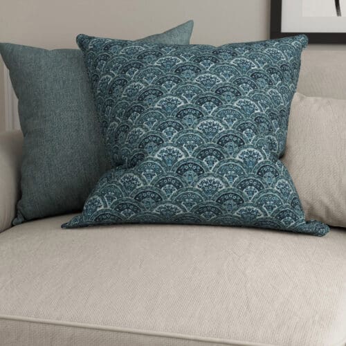 Laura Ashley Musica Velvet Spruce Cushion