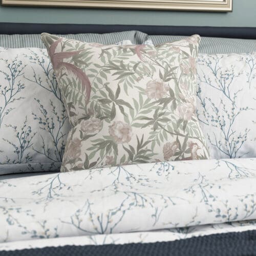 Laura Ashley Osterley Birds Mulberry Cushion