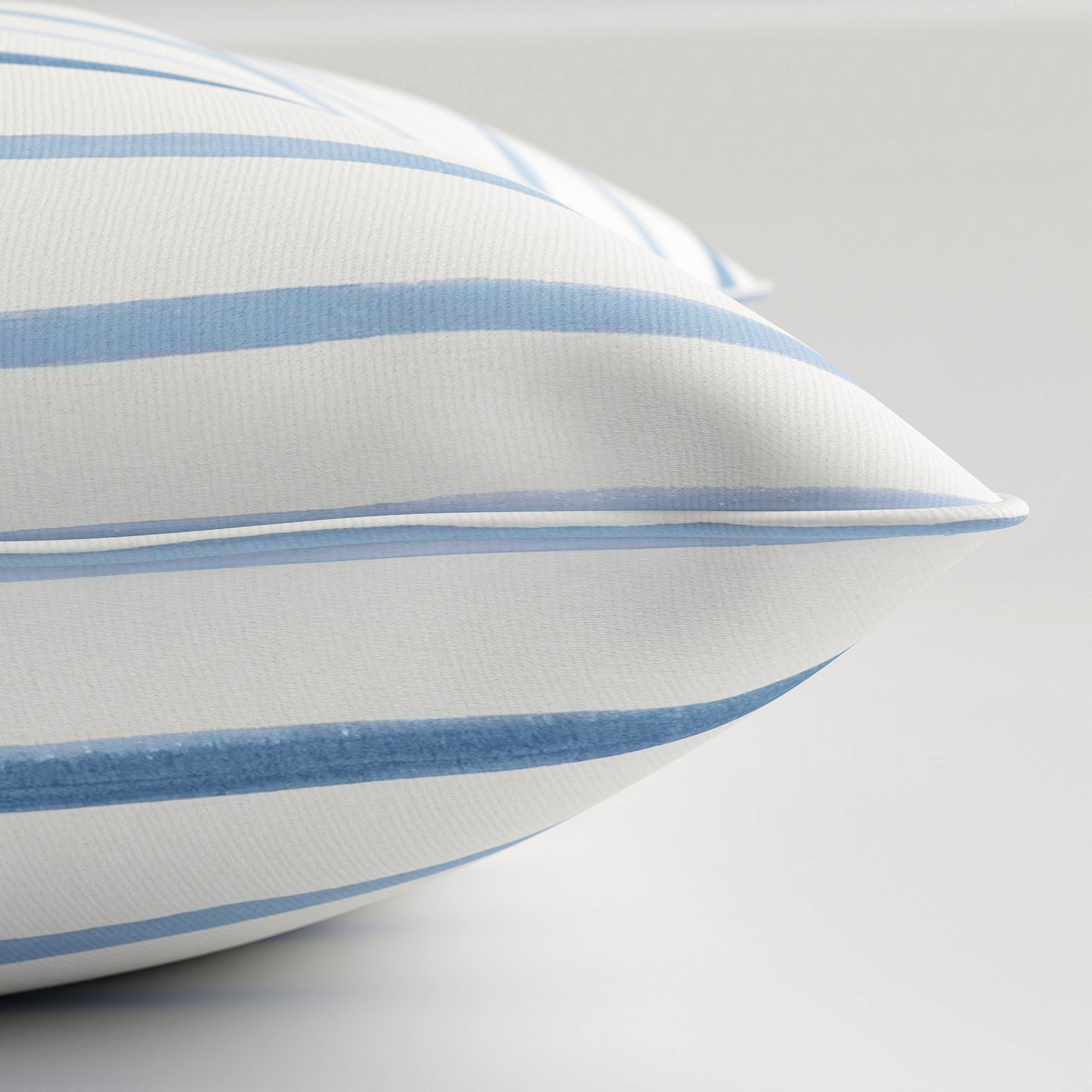 Laura Ashley Painterly Stripe Dark Seaspray Cushion - Image 4